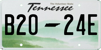 TN license plate B2024E