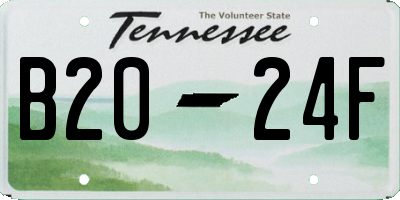 TN license plate B2024F