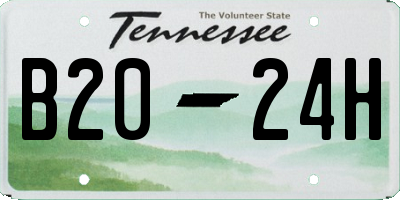 TN license plate B2024H