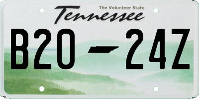 TN license plate B2024Z
