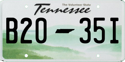 TN license plate B2035I