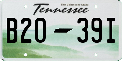 TN license plate B2039I