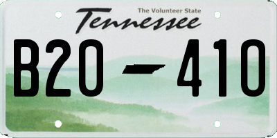 TN license plate B2041O