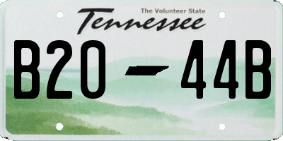TN license plate B2044B