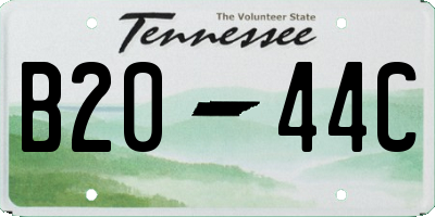 TN license plate B2044C