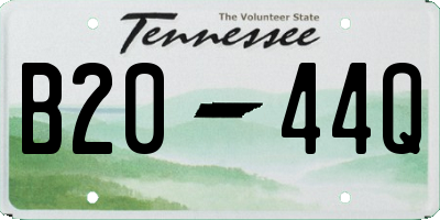 TN license plate B2044Q