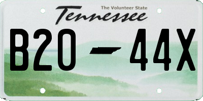 TN license plate B2044X