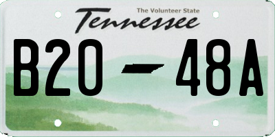 TN license plate B2048A