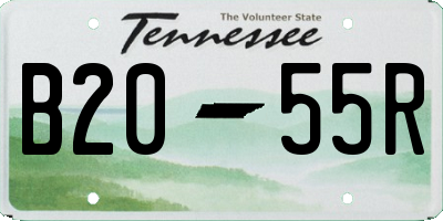 TN license plate B2055R