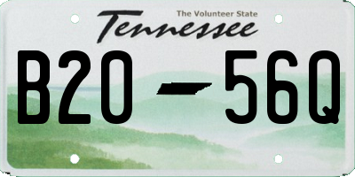 TN license plate B2056Q
