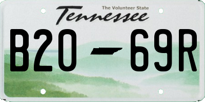 TN license plate B2069R