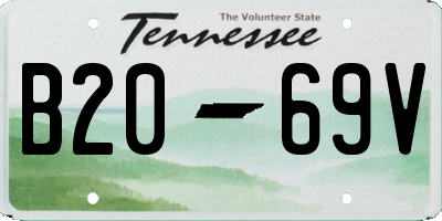 TN license plate B2069V