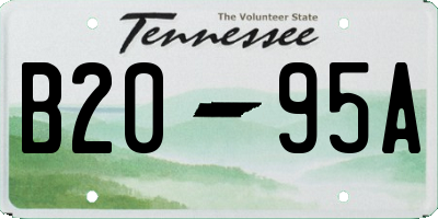 TN license plate B2095A