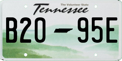 TN license plate B2095E