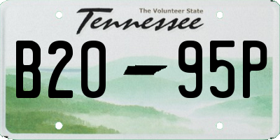 TN license plate B2095P