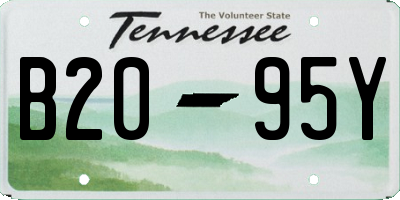 TN license plate B2095Y