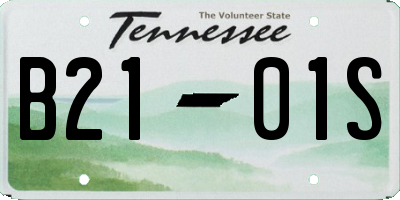 TN license plate B2101S