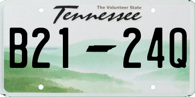 TN license plate B2124Q