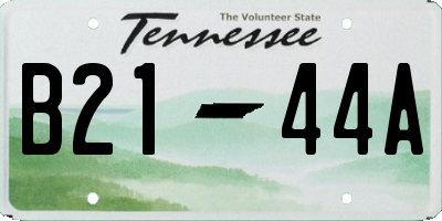 TN license plate B2144A