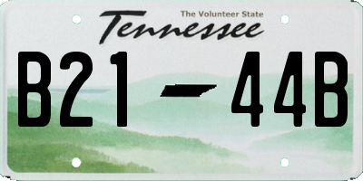TN license plate B2144B