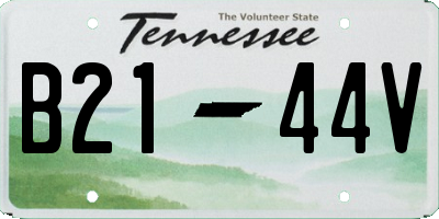 TN license plate B2144V