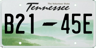 TN license plate B2145E