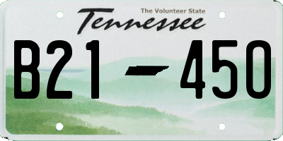 TN license plate B2145O