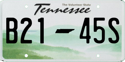 TN license plate B2145S
