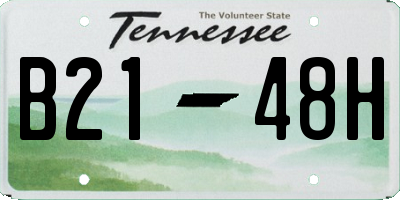 TN license plate B2148H