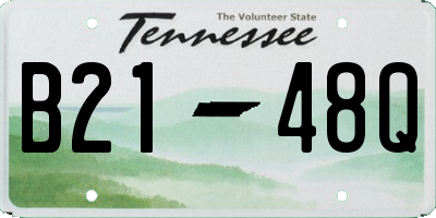 TN license plate B2148Q