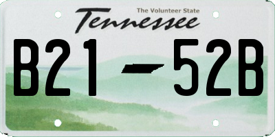 TN license plate B2152B