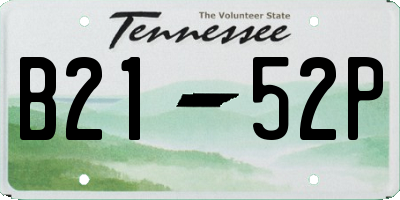 TN license plate B2152P