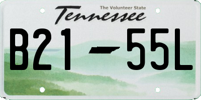 TN license plate B2155L