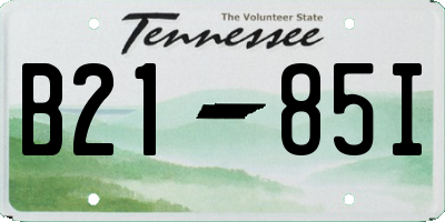 TN license plate B2185I