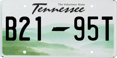 TN license plate B2195T