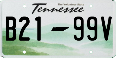 TN license plate B2199V