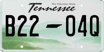TN license plate B2204Q