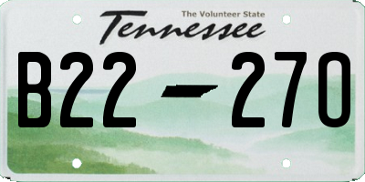 TN license plate B2227O
