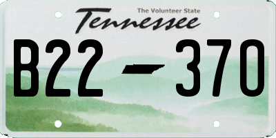 TN license plate B2237O