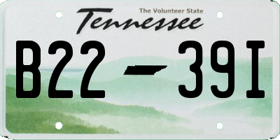TN license plate B2239I