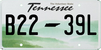 TN license plate B2239L