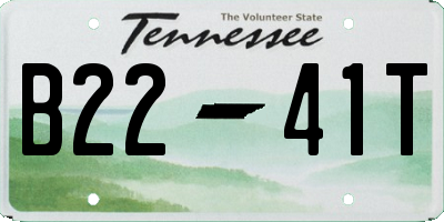 TN license plate B2241T