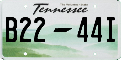 TN license plate B2244I