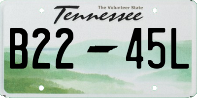 TN license plate B2245L