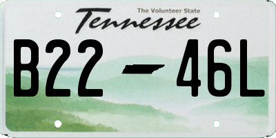 TN license plate B2246L