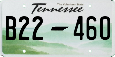 TN license plate B2246O