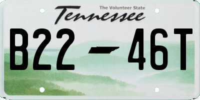 TN license plate B2246T