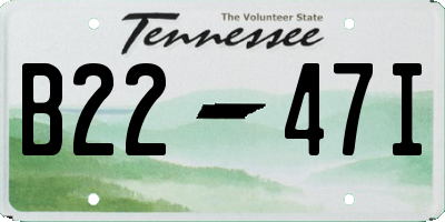TN license plate B2247I