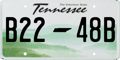 TN license plate B2248B