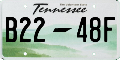 TN license plate B2248F